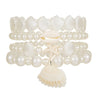 Women's Geometric Pearl Starfish Shell Bracelet