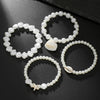 Women's Geometric Pearl Starfish Shell Bracelet