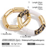 Women's Geometric Plated Stainless Steel Bracelet Hypoallergenic Jewelry For Wholesale