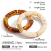 Women's Geometric Plated Stainless Steel Bracelet Hypoallergenic Jewelry For Wholesale