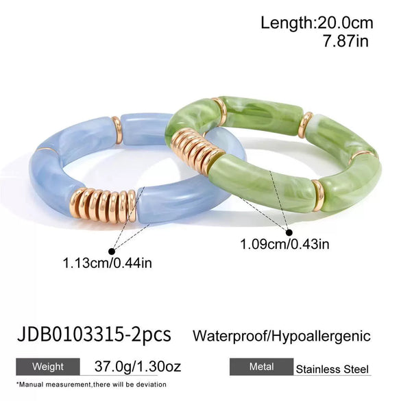 Women's Geometric Plated Stainless Steel Bracelet Hypoallergenic Jewelry For Wholesale