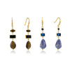 Women's Geometric Plated Stainless Steel Stud Earrings Elegant Sparkling Jewelry For Pierced Ears