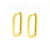 Women's Geometric Rectangular S925 Silver Needle And Copper Ear Buckle Earrings With Electroplating