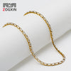 Women's Geometric Rectangular Zircon Pendant Necklace In Stainless Steel With Electroplated Claw Chain Casual Jewelry