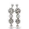 Women's Geometric Resin Ball Stud Earrings With Steel Posts Handmade Light Luxury Statement Jewelry
