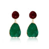 Women's Geometric Resin Earrings With Imitation Natural Stone Unique Fashion Statement Earrings