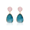 Women's Geometric Resin Earrings With Imitation Natural Stone Unique Fashion Statement Earrings