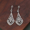 Women's Geometric Rhinestone Alloy Earrings Vintage Fashion Statement Jewelry For Everyday Wear And Bridal Occasions