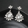 Women's Geometric Rhinestone Alloy Earrings Vintage Fashion Statement Jewelry For Everyday Wear And Bridal Occasions