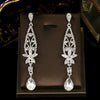 Women's Geometric Rhinestone Alloy Earrings Vintage Fashion Statement Jewelry For Everyday Wear And Bridal Occasions