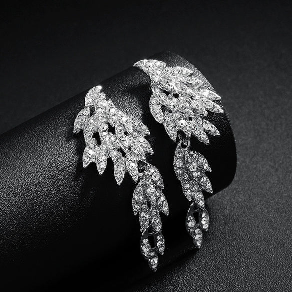 Women's Geometric Rhinestone Alloy Earrings Vintage Fashion Statement Jewelry For Everyday Wear And Bridal Occasions