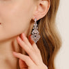 Women's Geometric Rhinestone Alloy Earrings Vintage Fashion Statement Jewelry For Everyday Wear And Bridal Occasions