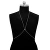 Women's Geometric Rhinestone Body Chain Bra Jewelry Alloy Electroplated Claw Chain Chest Ornament With Artificial Gemstone Inlay