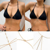 Women's Geometric Rhinestone Body Chain Bra Jewelry Alloy Electroplated Claw Chain Chest Ornament With Artificial Gemstone Inlay