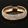 Women's Geometric Rhinestone Bracelet With Electroplated Diamond Style Classic Bridal Stage Jewelry