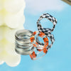 Women's Geometric Rhinestone Elastic Adjustable Ring Set Shiny Electroplated Fashion Statement Rings