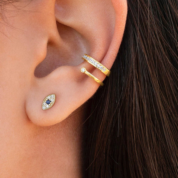 Women's Geometric S925 Silver Earrings With Electroplating