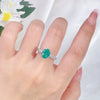 Women's Geometric S925 Sterling Silver Diamond Ring Set With Diamonds Little Fresh Style