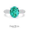 Women's Geometric S925 Sterling Silver Diamond Ring Set With Diamonds Little Fresh Style