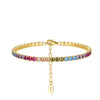 Women's Geometric S925 Sterling Silver Electroplating Tennis Bracelet