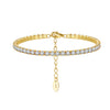 Women's Geometric S925 Sterling Silver Electroplating Tennis Bracelet
