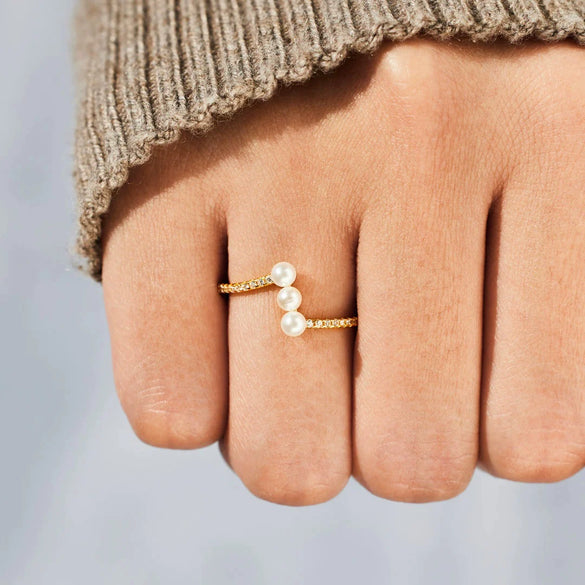 Women's Geometric S925 Sterling Silver Ring With Electroplating Treatment