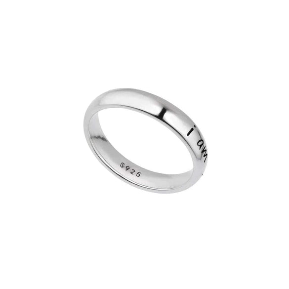 Women's Geometric S925 Sterling Silver Ring With Electroplating