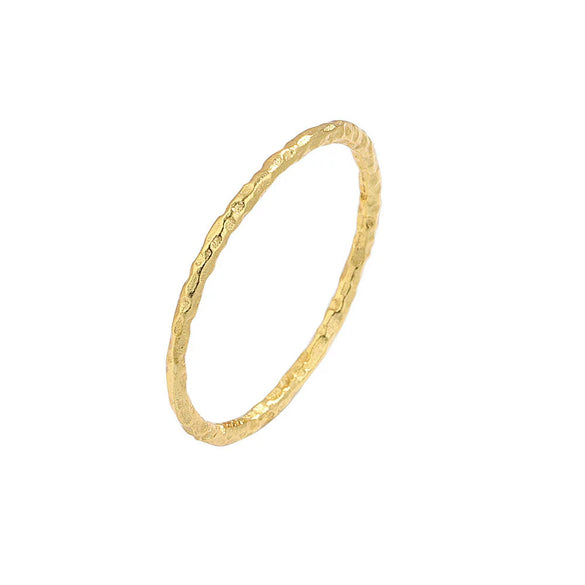 Women's Geometric S925 Sterling Silver Ring With Gold And Silver Foil Texture Electroplated Fine Jewelry