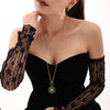 Women's Geometric Snowflake Pendant Necklace With Zircon Detail Electroplated Stainless Steel Chain And Light Luxury Style