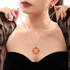 Women's Geometric Snowflake Pendant Necklace With Zircon Detail Electroplated Stainless Steel Chain And Light Luxury Style