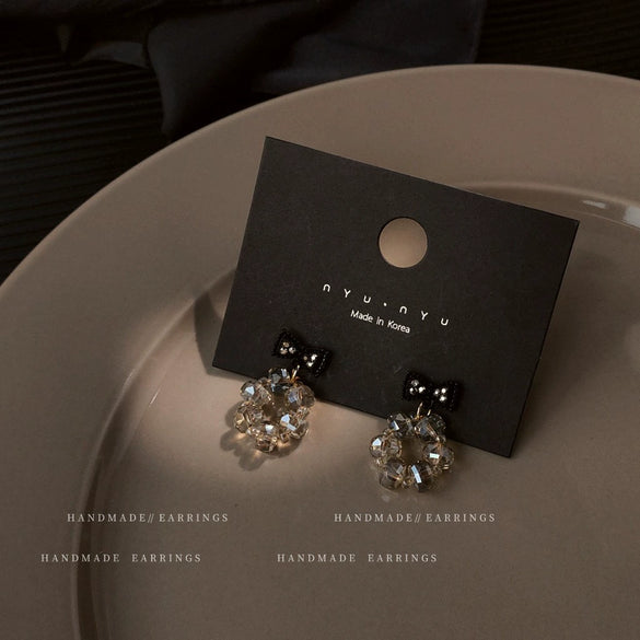 Women's Geometric Square Artificial Crystal Earrings Electroplated Fashion Statement Earrings