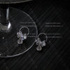 Women's Geometric Square Artificial Crystal Earrings Electroplated Fashion Statement Earrings