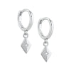Women's Geometric Square Earrings With Silver Needle And Copper Electroplated Light Luxury Casual Ear Accessories