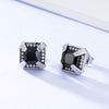 Women's Geometric Square Micro Inlaid Zircon Earrings In S925 Sterling Silver Fashion Jewelry