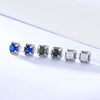Women's Geometric Square Micro Inlaid Zircon Earrings In S925 Sterling Silver Fashion Jewelry