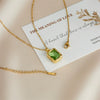Women's Geometric Square Perfume Bottle Pendant Necklace Copper Titanium Steel Mixed Gem Inlay Electroplating Crystal Zircon