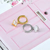 Women's Geometric Square Zircon Earrings With Silver Needle And Copper Electroplated Fresh Cute Versatile Style