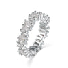 Women's Geometric Square Zircon Ring With Micro Inlay Natural Style Fashion Jewelry