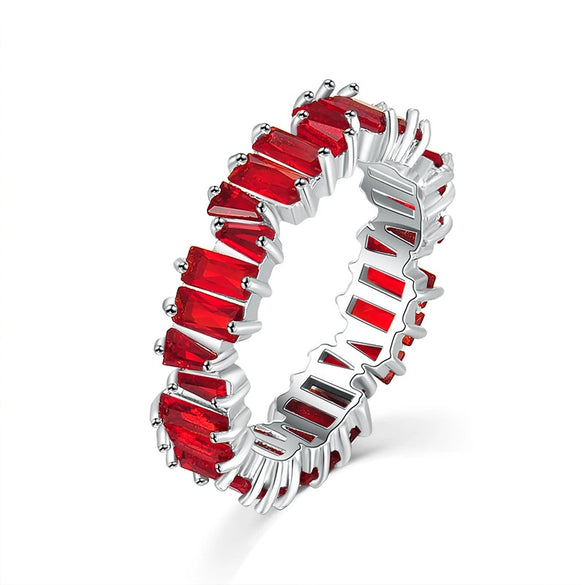 Women's Geometric Square Zircon Ring With Micro Inlay Natural Style Fashion Jewelry
