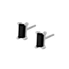 Women's Geometric Square Zircon Stud Earrings With Silver Needle And Copper Electroplated Simple Fashion Jewelry