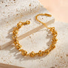 Women's Geometric Stainless Steel Bracelet With Durable Gold Plated Finish And Minimalist Fashion Style