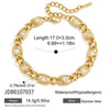 Women's Geometric Stainless Steel Bracelet With Plated Finish And Hypoallergenic Material