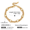 Women's Geometric Stainless Steel Bracelet With Plated Finish And Hypoallergenic Material