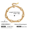 Women's Geometric Stainless Steel Bracelet With Plated Finish And Hypoallergenic Material