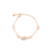 Women's Geometric Stainless Steel Electroplated Bracelet