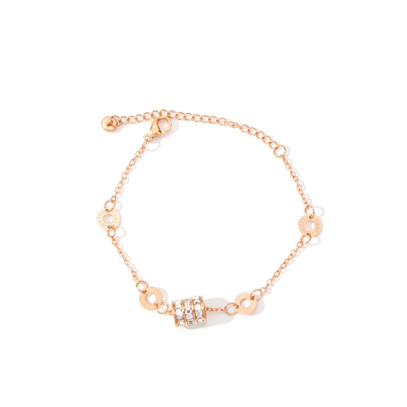 Women's Geometric Stainless Steel Electroplated Bracelet
