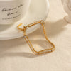 Women's Geometric Stainless Steel Electroplated Bracelet