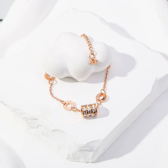 Women's Geometric Stainless Steel Electroplated Bracelet