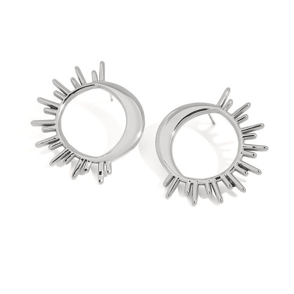 Women's Geometric Stainless Steel Electroplated Minimalist Allmatch Fashion Trend Earrings