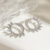 Women's Geometric Stainless Steel Electroplated Minimalist Allmatch Fashion Trend Earrings